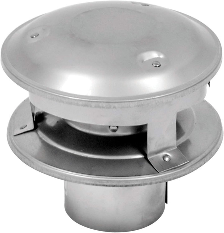 VP Pellet Pipe 3-Inch Vertical round Top Termination Cap