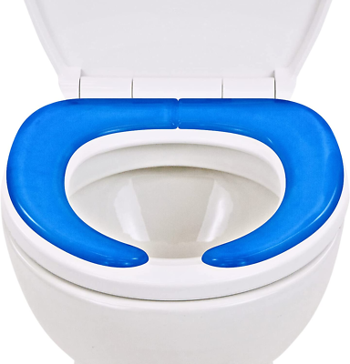 Padded raised deals toilet seat cushion
