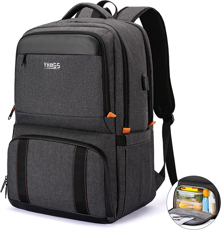 Backpack Lunch Box For Men Women, 15.6 Inches R