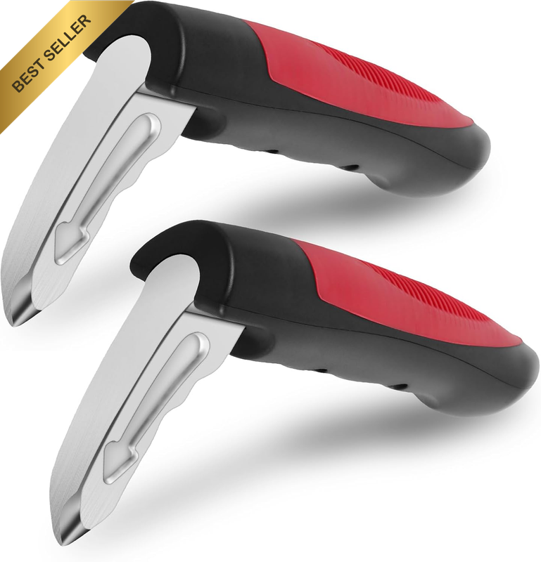 2Pcs Car Door Assist Handle, 3 in 1 Multifunction Portable Vehicle Support Handl