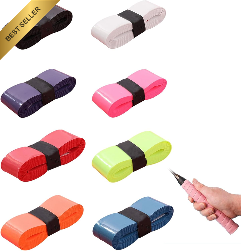 8Pcs Tennis Racket Grip Tape Set, Racquet Band Grips Protector, for Optimal Grip
