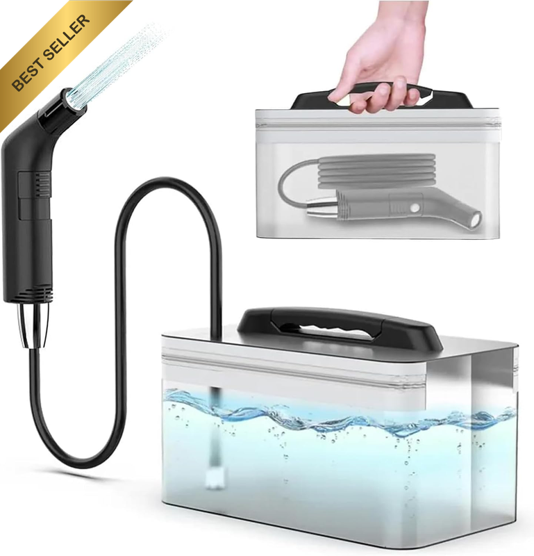Portable Electric Rechargeable Travel Bidet with 2.3L Water Tank –Handheld Soft