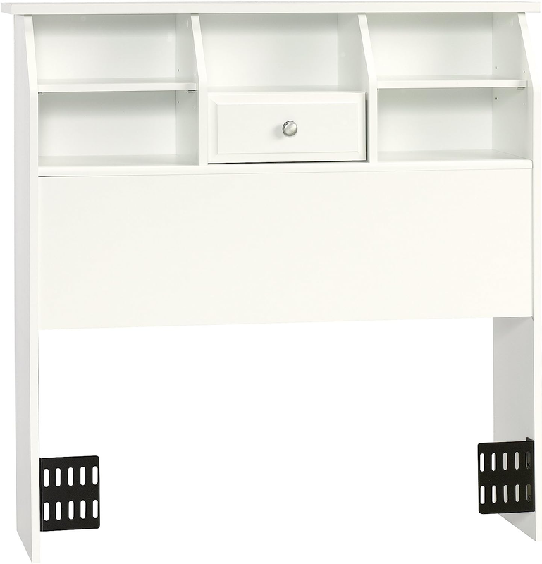 Sauder Shoal Creek Bookcase Headboard, Twin, Soft White Finish