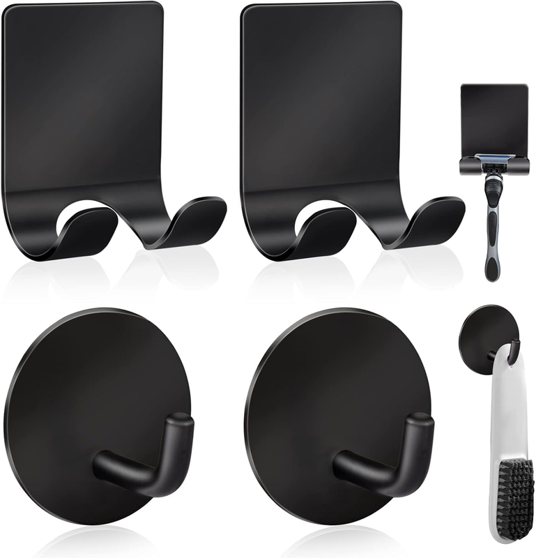 Razor Holder 304 Stainless Steel for Shower + Adhesive Sticky Heavy Duty Waterpr