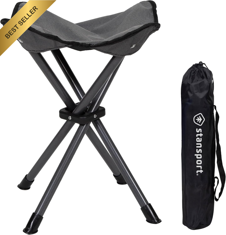 G-140 - Deluxe 4 Leg Camping Stool, Compact Lightweight Portable Stool for Outdo