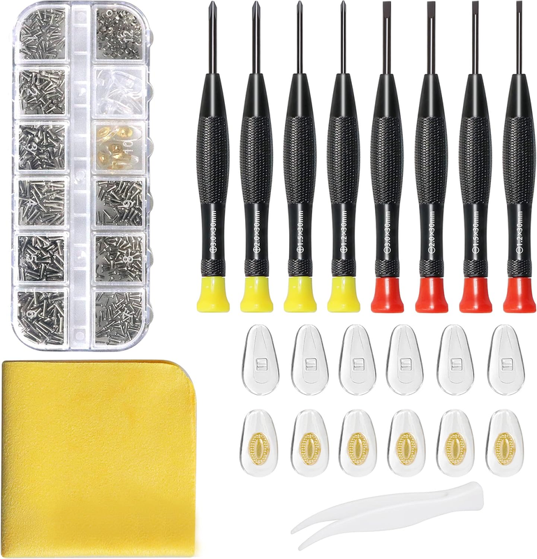 Eyeglass Repair Kit with Glasses Screws - Contains Precision S...