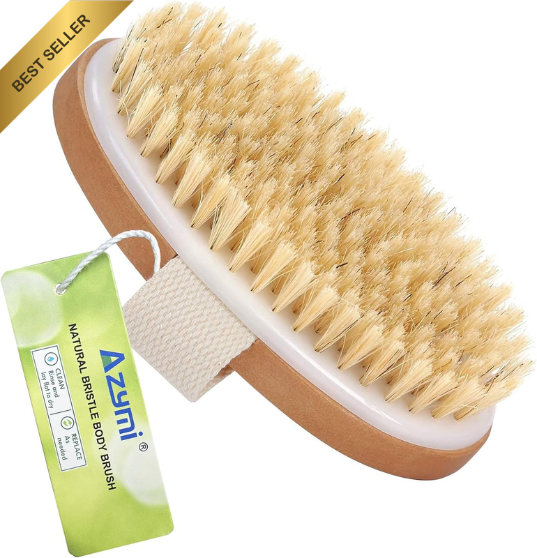 Dry Brushing Body Brush,  Lymphatic Drainage Massager Shower Brush for Back Scru