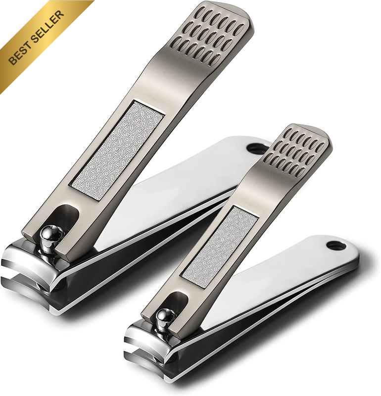 Nail Clipper Set, Ergonomic Toenail Clippers with Non-Slip Design, Professional