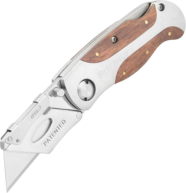 Sheffield 12115 Ultimate Lock Back Utility Knife, Folding, B