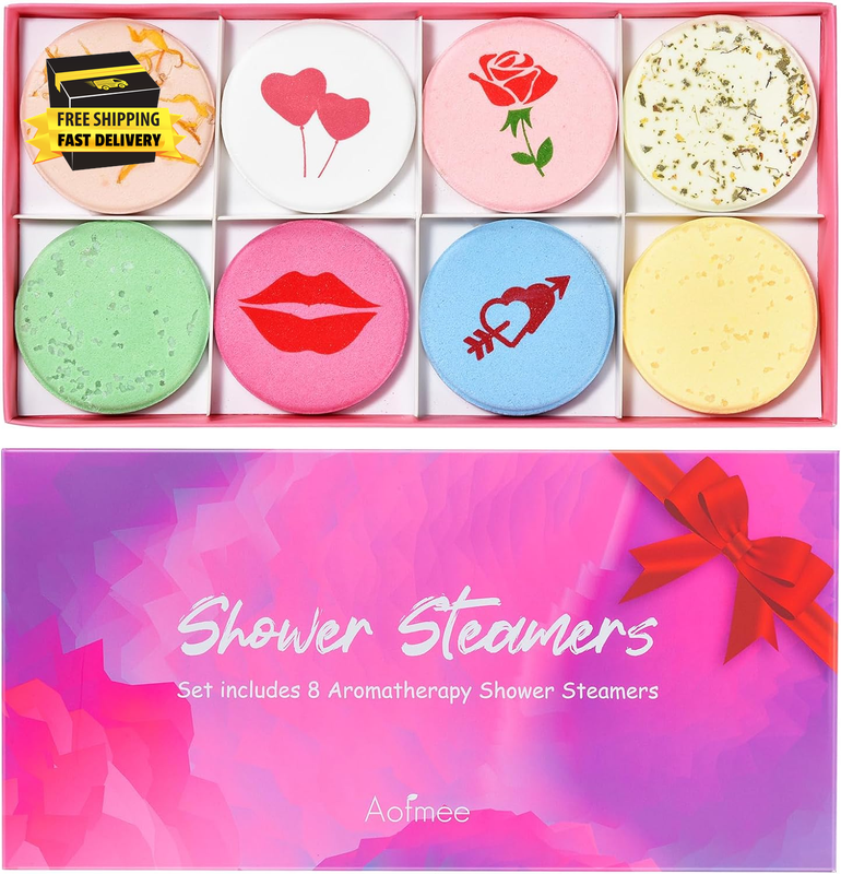 Shower Steamers Aromatherapy - Variety Pack of 8 Shower Bomb