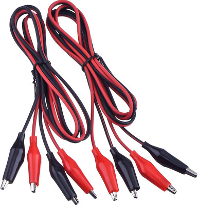 5 Groups 1M Test Leads Set with Alligator Clips Double-Ended Jumper Wires (5 Gro