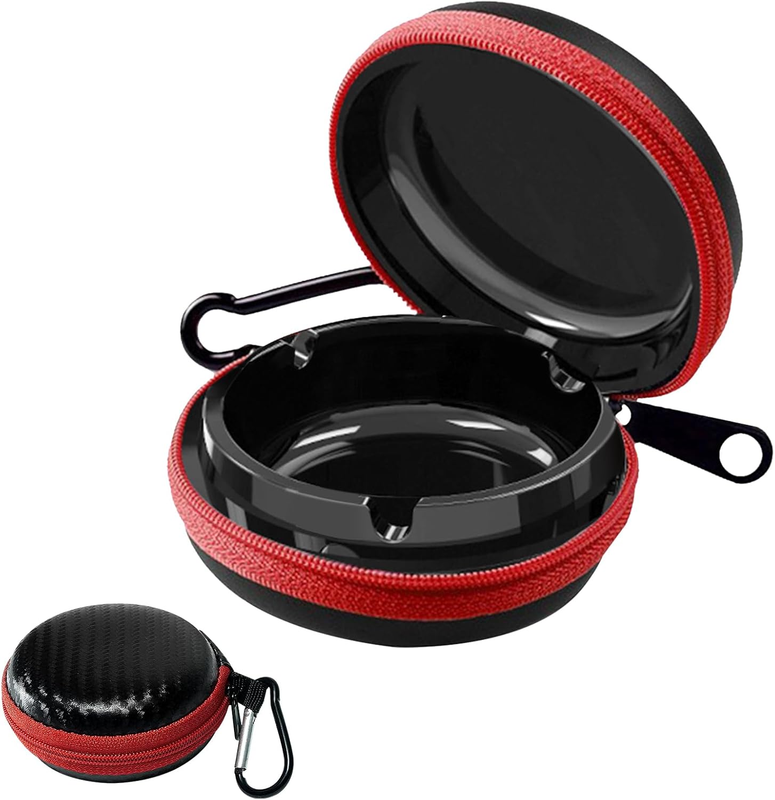 Taschenaschenbecher, Tragbarer Aschenbecher Metall-Aschenbecher Mit Schlüsselrin
