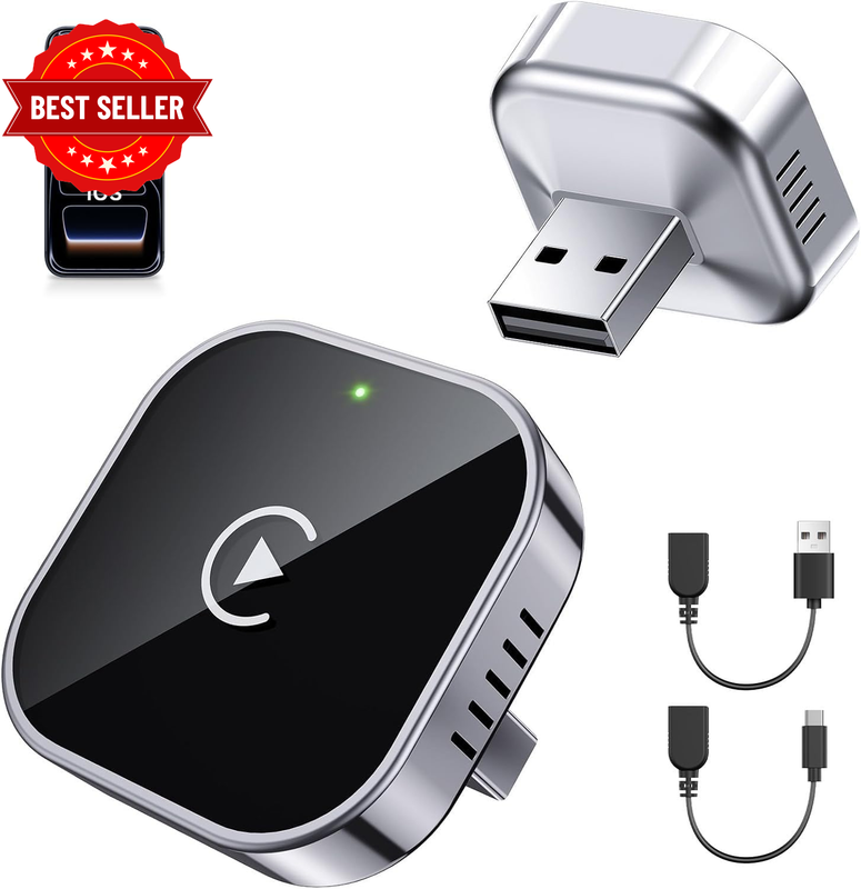 Mini Wireless Carplay Adapter [Zero Lag & Stable] Auto Carplay, Plug & Play