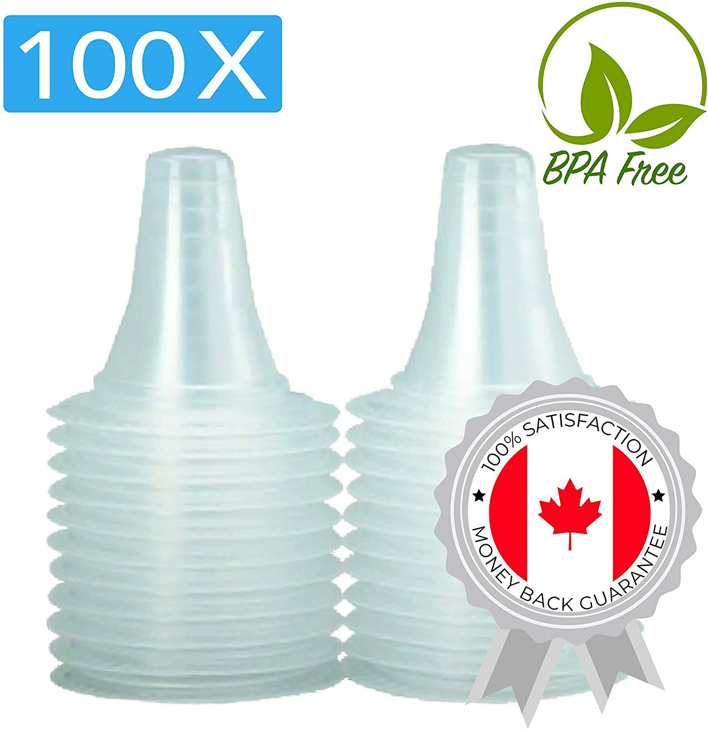 Lot de 100 capuchons de sonde pour thermomètre auriculaire Compatible avec tous