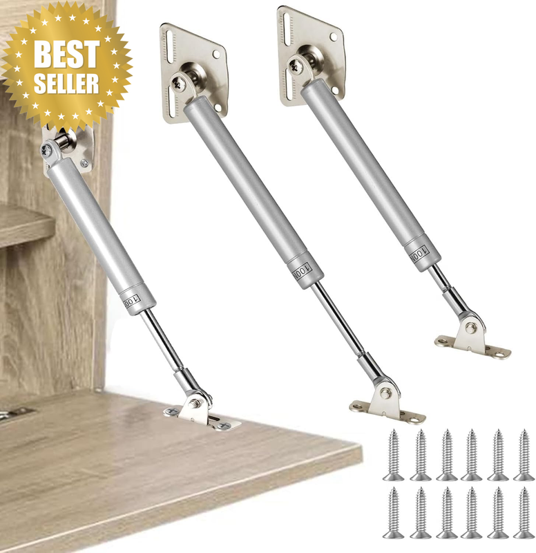 2 Pack 100N/22LBS Drop down Gas Struts for Front Desk Downward Slowly