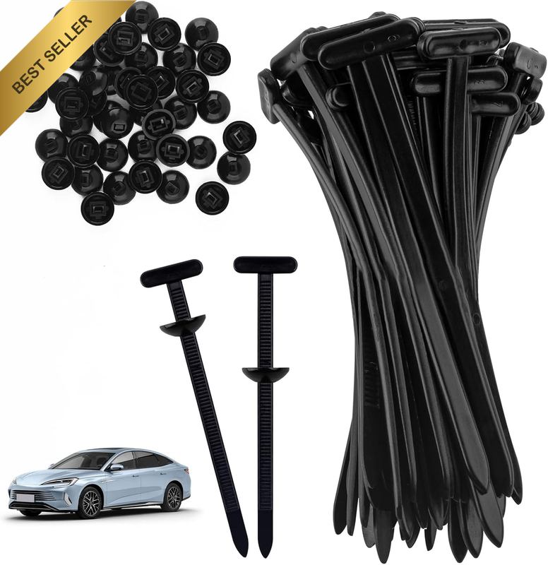 100 Nylon Universal Cable Tie Buckle,Self-Locking Nylon Zip Ties Holder, Heavy D