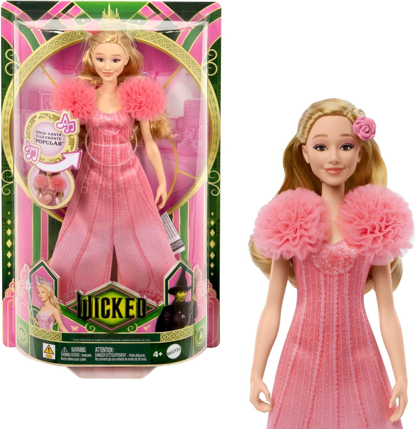 Mattel Wicked Movie Singing Glinda Witch 12.75