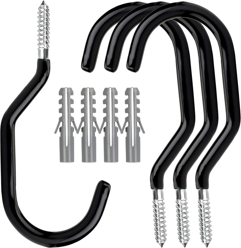 4 Pack Bike Hanger Heavy Duty Bike Hook Storage Screw in Bik