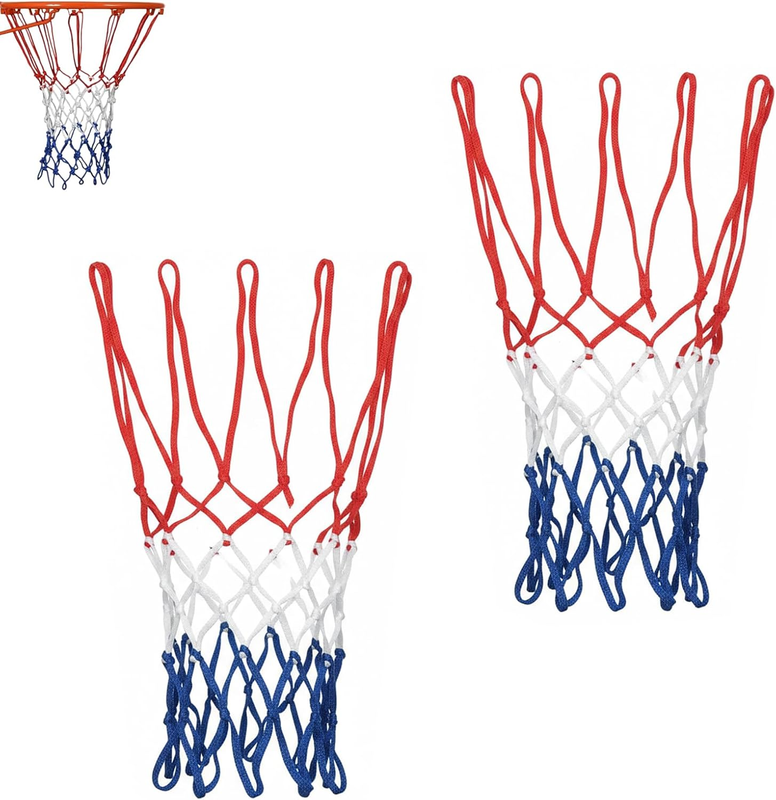 2-Pack Heavy Duty Basketball Net Replacements - Thick Professional All-Weather A