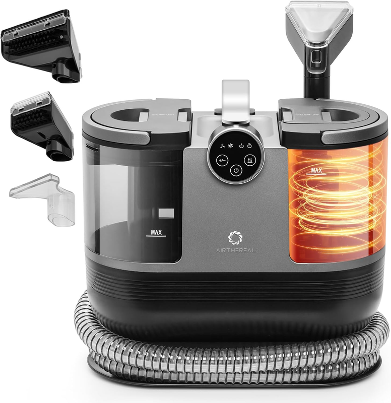 S1 Carpet Cleaner Machine, Instant Heating Portable Upholstery Spot Cleaner, Shampooer Machine with Self-Cleaning, 14 Kpa Stain Remover Deep Cleaner for Pets, Stairs, Car Seat and Couch