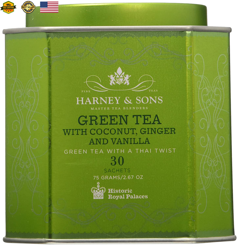 With Coconut, Ginger And Vanilla, 30 Sachets, 2.67 Oz (7