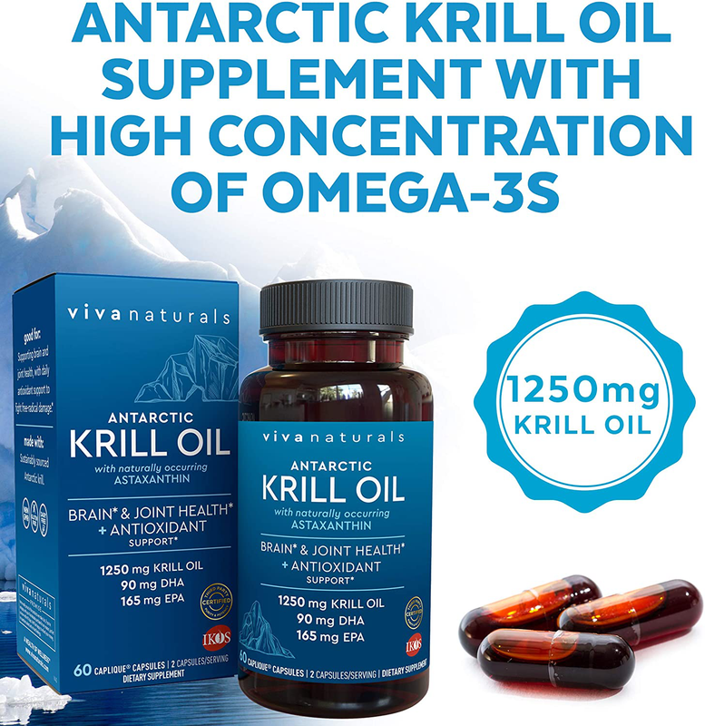 1250mg Epa Dha Astaxanthin 60 Caps Viva Naturals