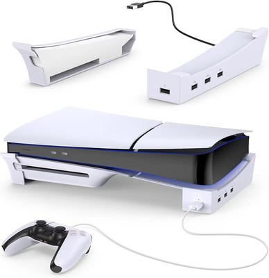 Horizontal Charging Base Stand For Sony Playstation PS5 PRO/PS5 Slim Console