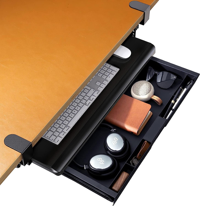 Keyboard Tray, Pull Out Drawer under Desk - Keyboard Tray under Desk Slide, W/St