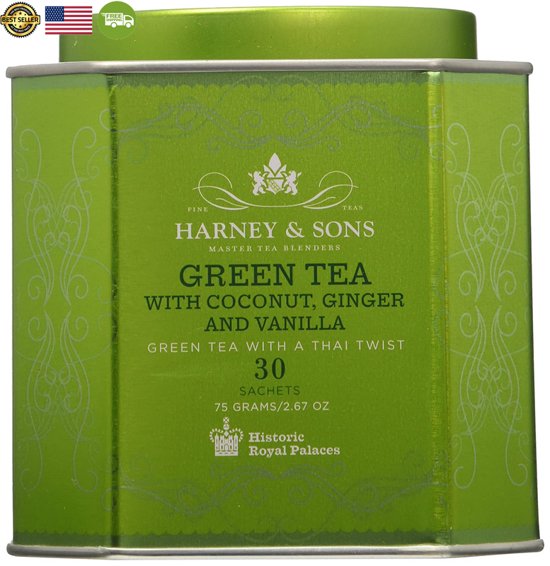 With Coconut, Ginger And Vanilla, 30 Sachets, 2.67 Oz (7