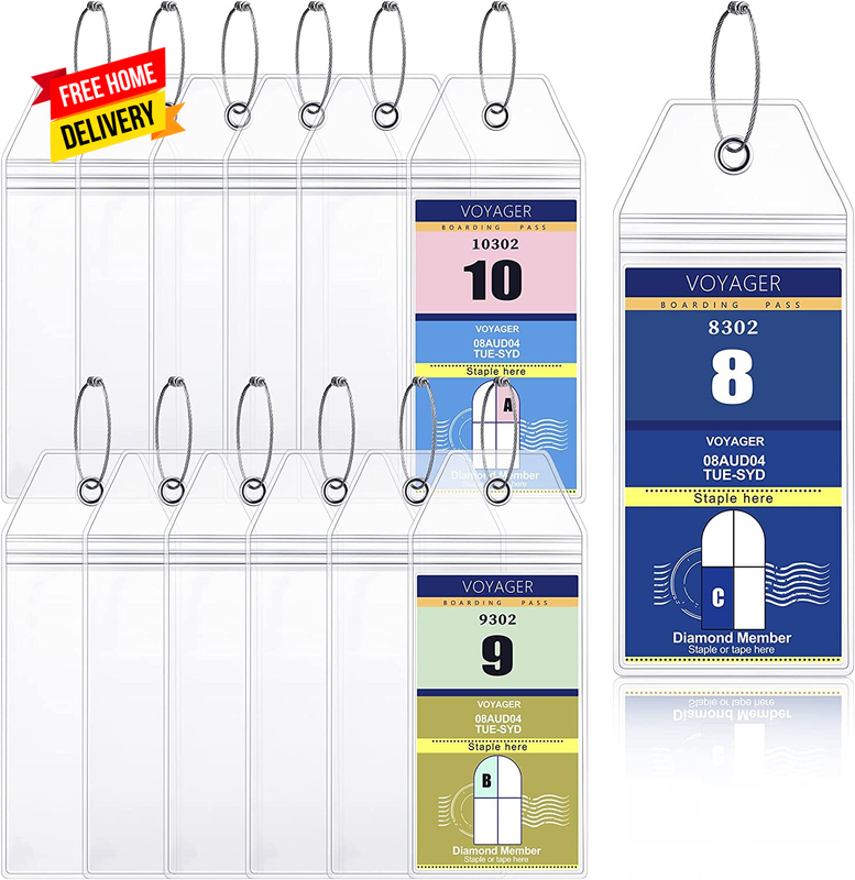 Tag Holder Waterproof Pvc Zip Seal Cruise Ship Luggage