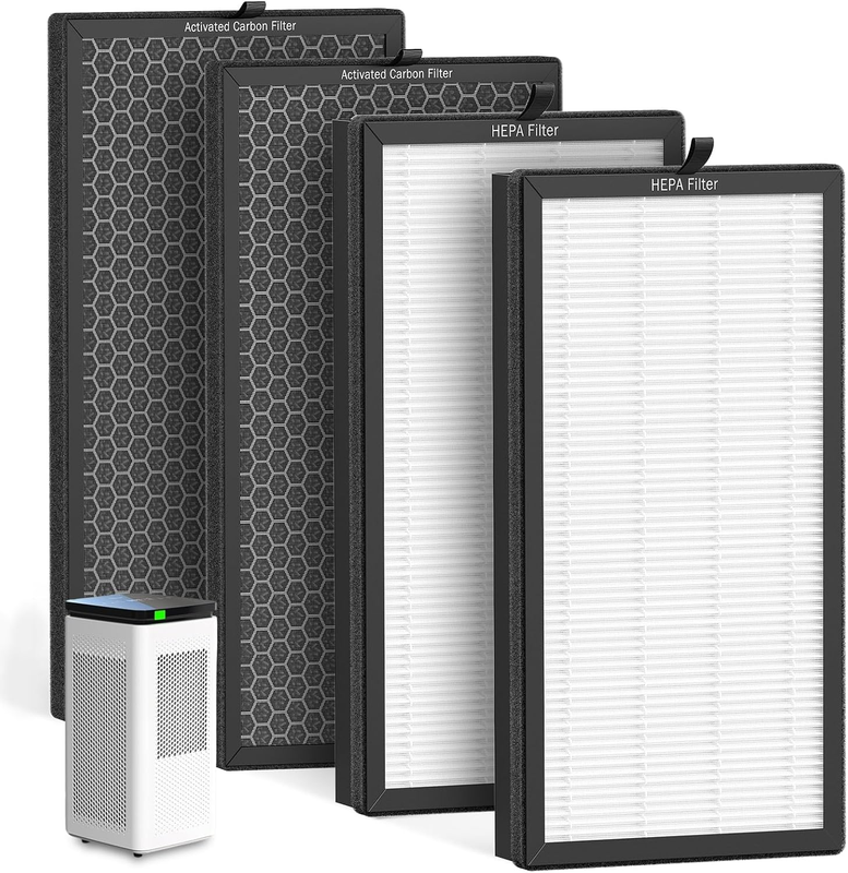 AP400 Replacement Filter Set for SIESEAN AP400 Air Purifier | 4-Pack with 2 HEPA