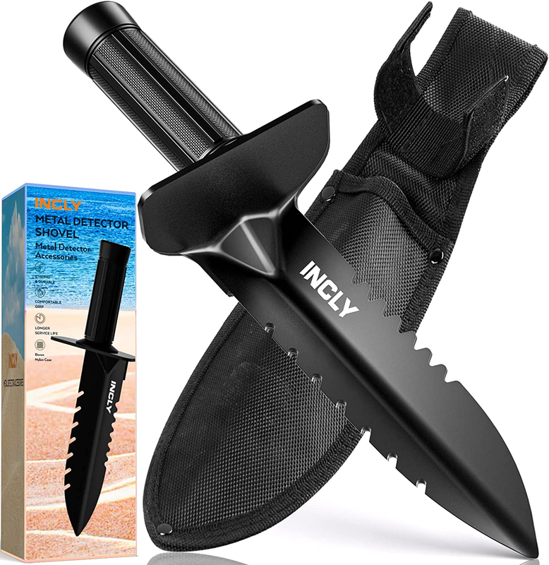 Shovel Heavy Duty Double Serrated Edge Digger Detecting Digging