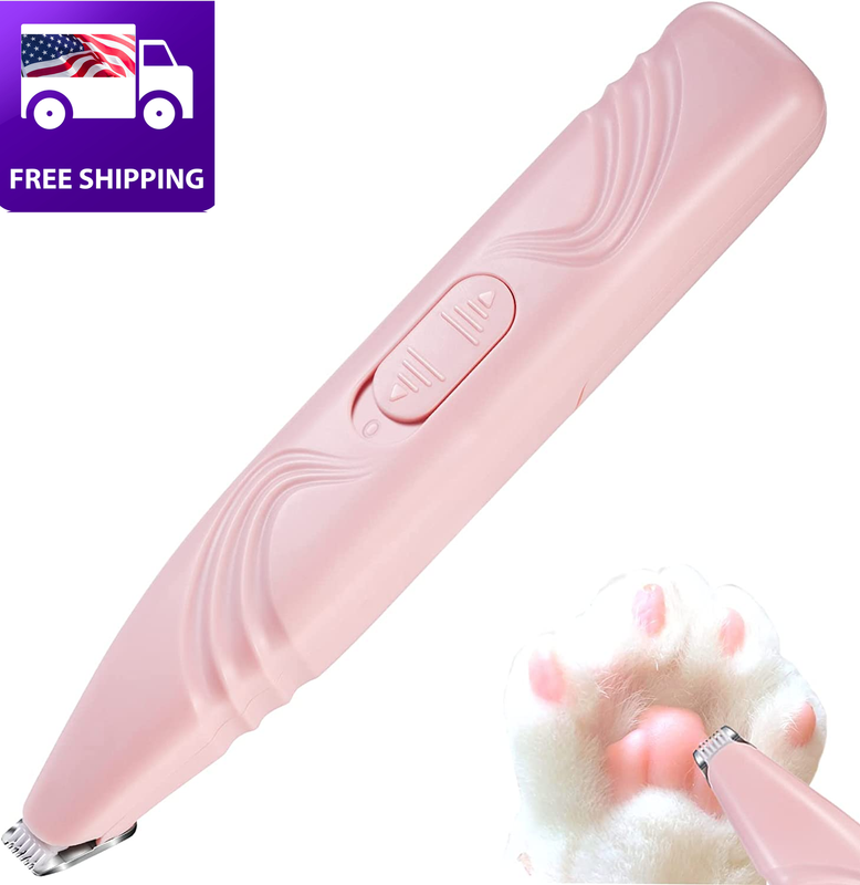 Dog Paw Trimmer for Grooming, Cordless Electric Small Pet Grooming Clippers Hair