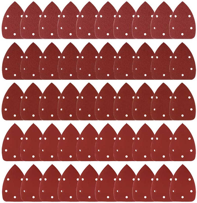 Sanding Pads For Ryobi Black And Decker Mouse 50pcs Sandpaper 40/80/120/180/240