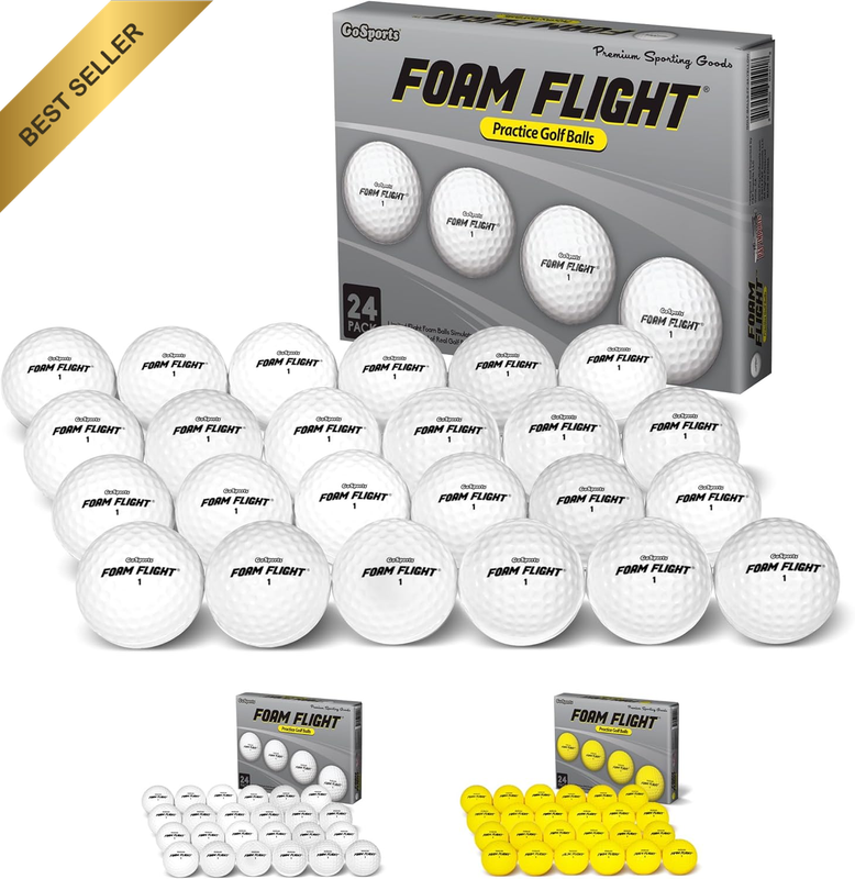Foam Flight Practice Golf Balls - Pack of 24 Limited Flight Training Balls -Choo