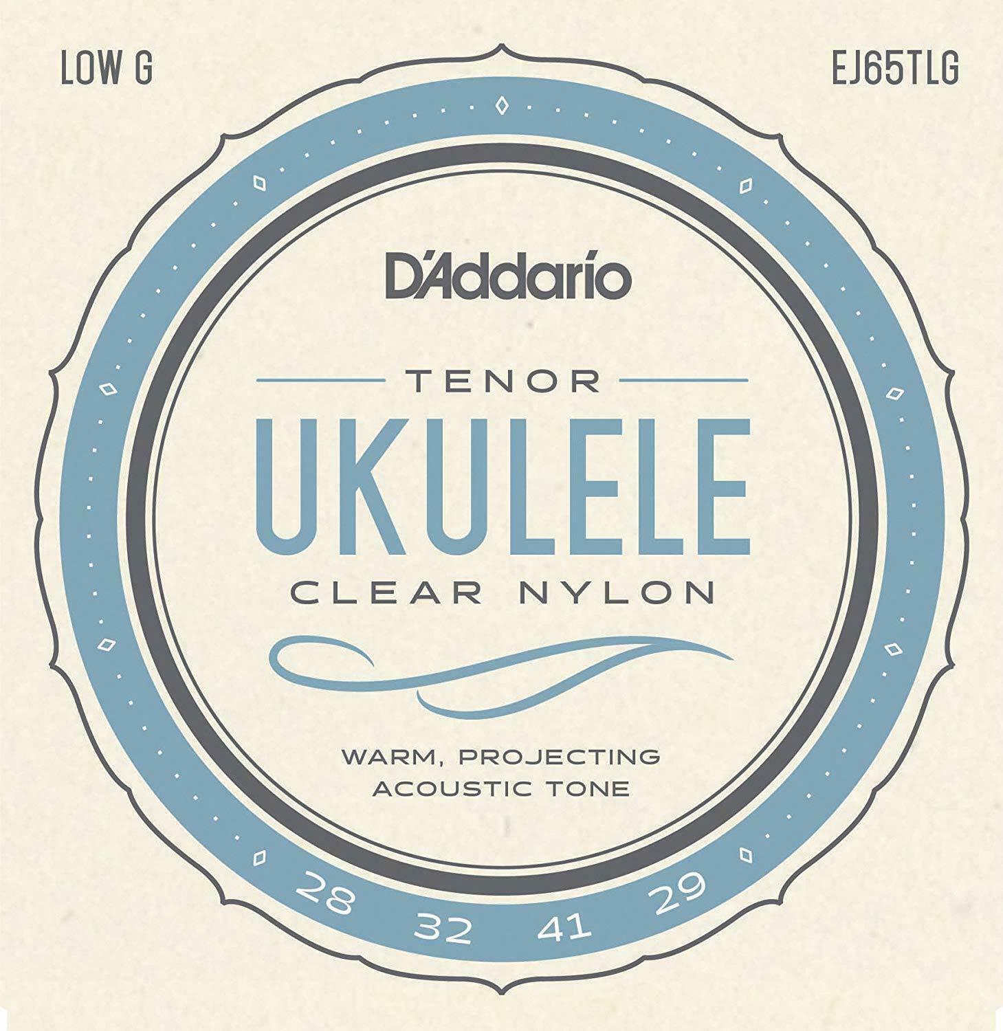 Ukulele Tenor Low G Tuning Strings By D'Addario EJ65TLG ProArté Custo