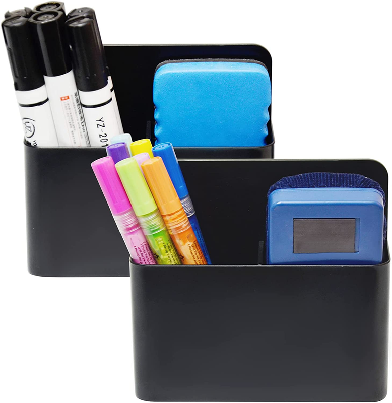 2 Pack Magnetic Dry Erase Marker Holder, Whiteboard Marker Holder, Magnetic Mark