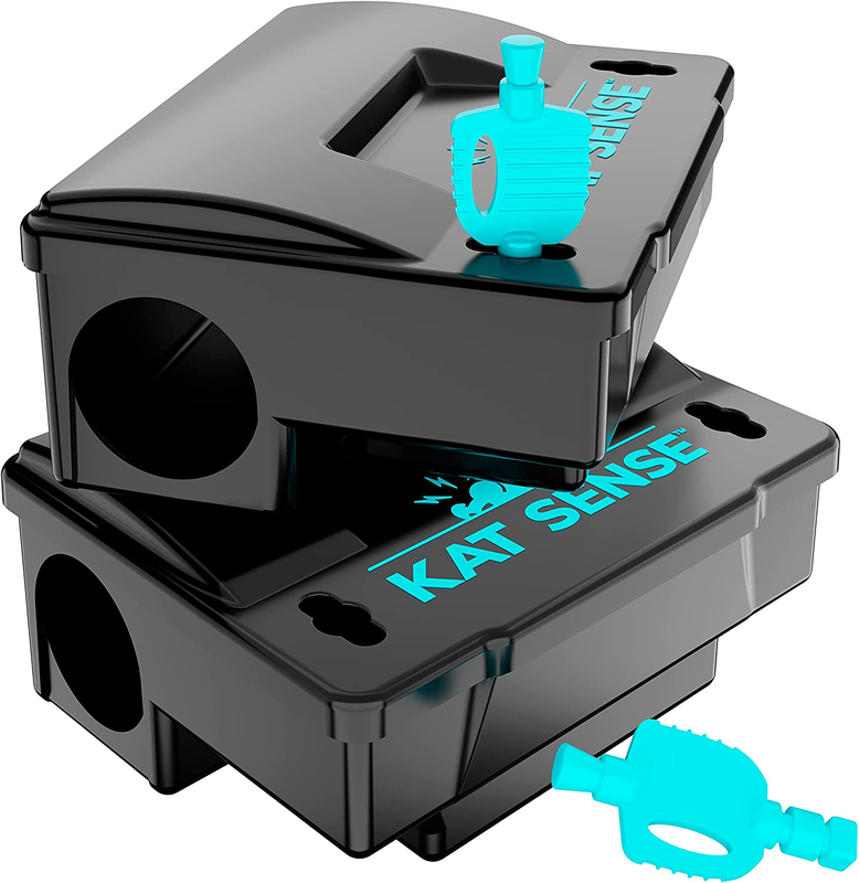 Rat Bait Station Traps, Reusable Humane Rodent Box against Mice Chipmunks N Squi