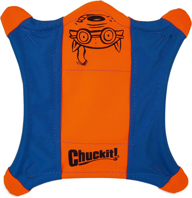 Chuckit! FLYING SQUIRREL Dog Fetch Toy Floating Flyer Glowing Paws LARGE 11-inch