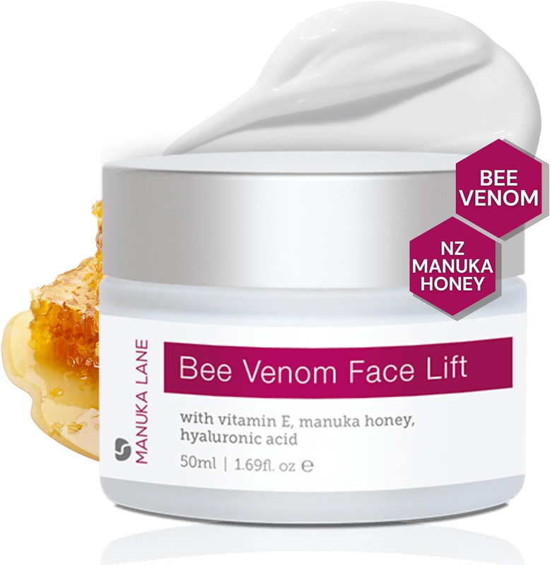 Natural Bee Venom Face Lift Cream with Manuka Honey, Shea & Jojoba Anti-Aging