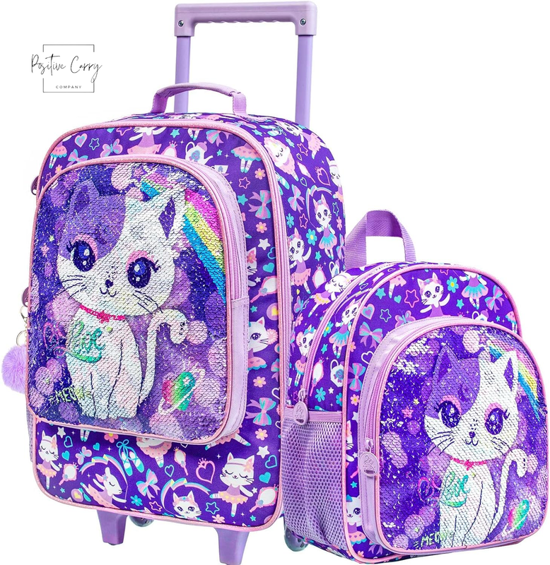 For Girls And Boys, Dinosuar Unicorn Suitcase Rolling With W