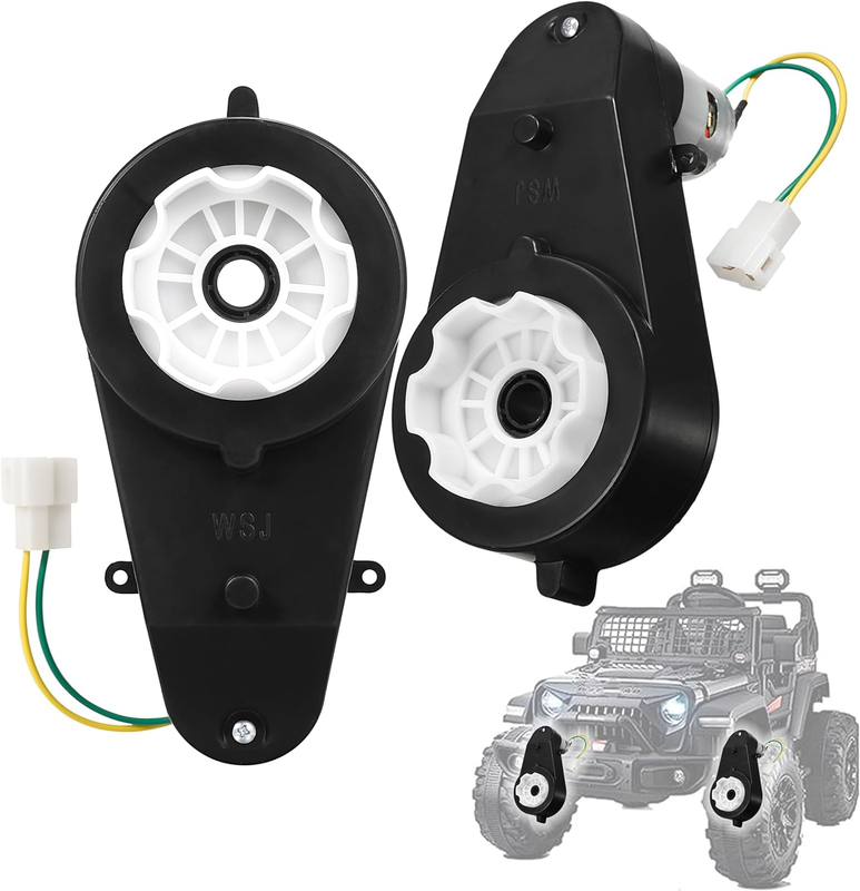2Pcs 24V 40000RPM Kids Ride On Car Gearbox Motor Power Wheels Upgrade