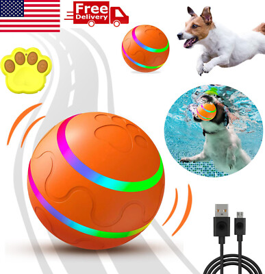 Electronic Smart Dog Toy Ball Interactive Pet Automatic Moving Ball Gift 