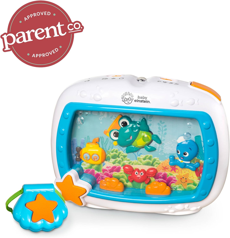 Sea Dreams Soother Crib Toy with Remote, Lights and Melodies for Newborns and up