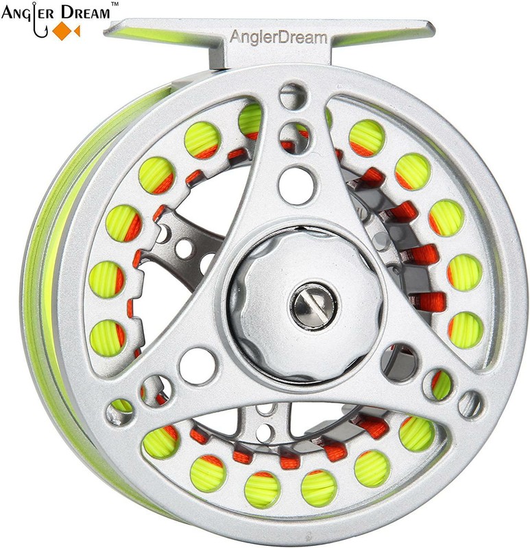 ANGLER DREAM AnglerDream 1 2 3 4 5 6 7 8WT Fly Reel with Lin