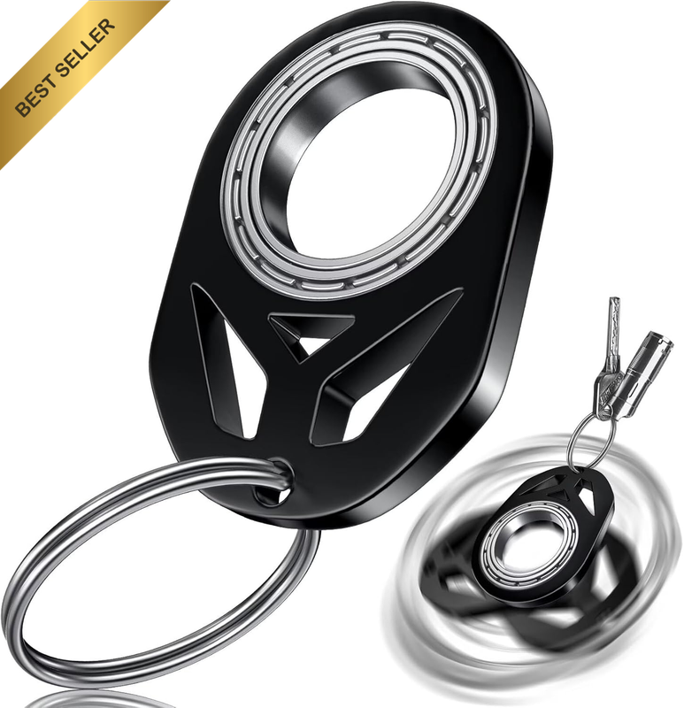 Spinner, Keychain Spinner, Metal Fidget Spinner for Adults