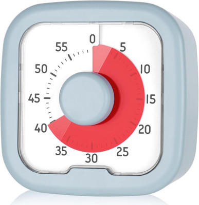 60 Minute Visual Timer,Pomodoro Visual Countdown Timer for Kids and Adults,Silen