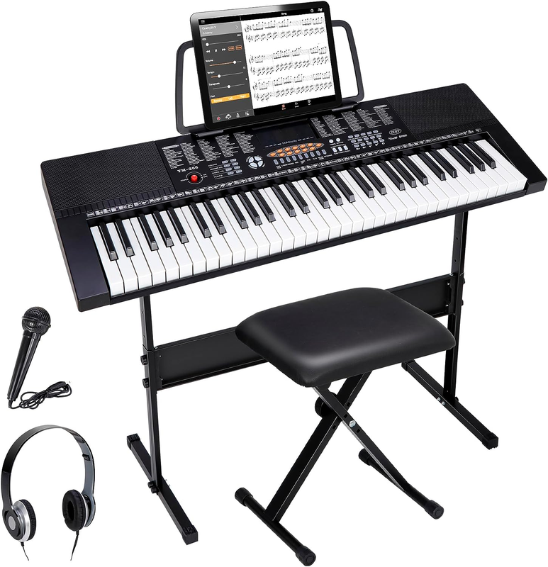 61-Key Portable Electric Keyboard Piano with Built in Speake