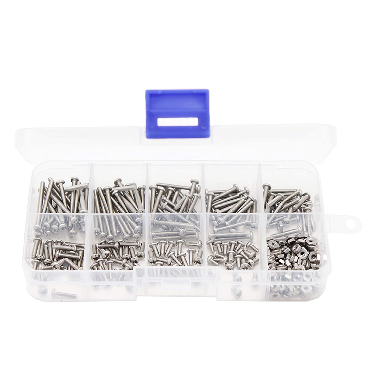 binifiMux 360pcs Pan Head Phillips Stainless Steel Screws Kit