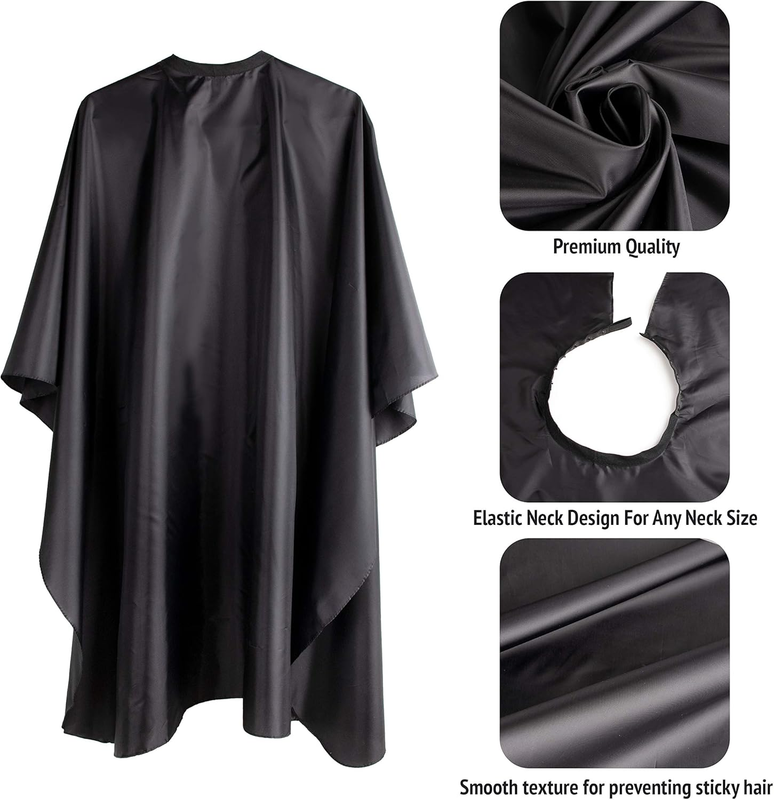 Barber Cape Large Size with Adjustable Snap Closure waterproof Hair Cutting Salo